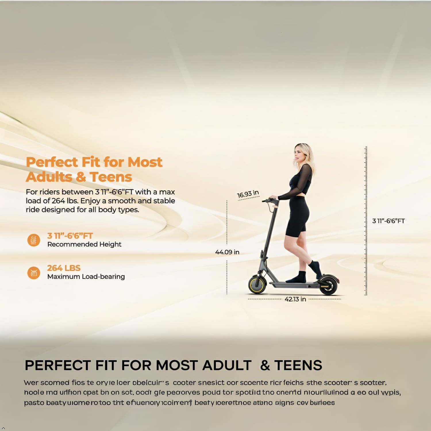Electric Scooter for Adults，Top Speed 19/22 MPH，Range 19/22/28 Miles，8.5”/10" Tires