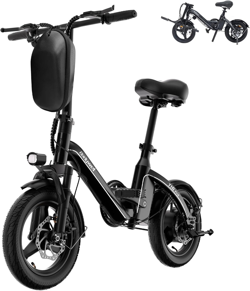 14" Foldable Electric Bike for Adults – Compact City Commuter E-Bike with Lightweight Portable Design