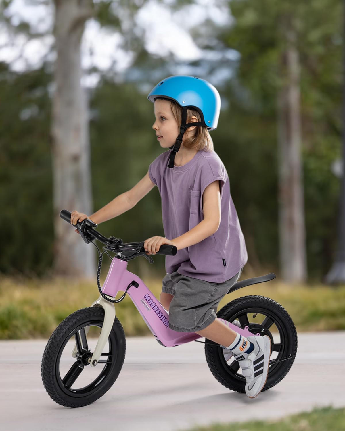 Electric Balance Bike for Kids Ages 3–6 – Lightweight Toddler E-Bike with 3 Speed Modes, Light-Up Front Tire & Adjustable Seat