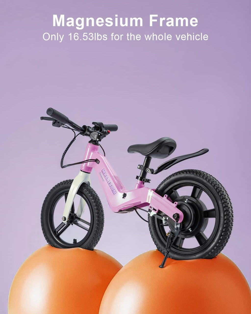 Electric Balance Bike for Kids Ages 3–6 – Lightweight Toddler E-Bike with 3 Speed Modes, Light-Up Front Tire & Adjustable Seat