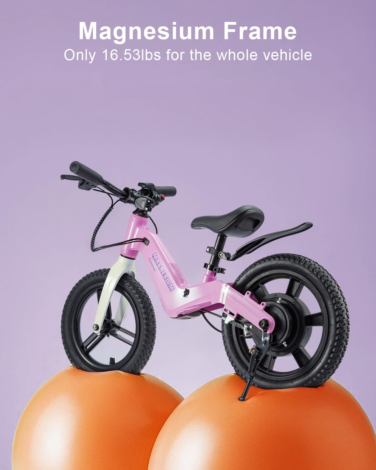 Electric Balance Bike for Kids Ages 3–6 – Lightweight Toddler E-Bike with 3 Speed Modes, Light-Up Front Tire & Adjustable Seat