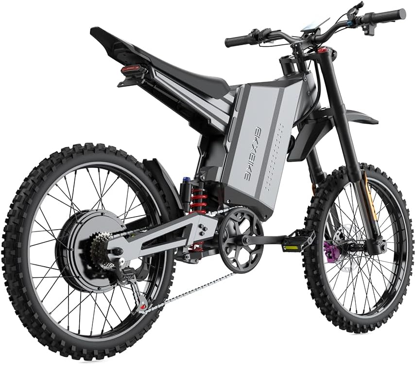10000W Peak Electric Dirt Bike for Adults & Teens – 50 MPH Off-Road Electric Motorcycle, Full Suspension, Removable Battery