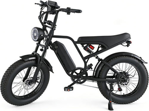 1500W Peak Electric Fat Tire Bike for Adults, 30MPH All-Terrain E-Bike with Removable Power Pack, Hydraulic Disc Brakes, 20" Tires, Up to 50-Mile Range