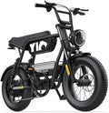 Electric Fat Tire Bike for Adults, Up to 4000W Peak Motor, 16"/20" Off-Road E-Bike, Dual Suspension, Hydraulic Brakes