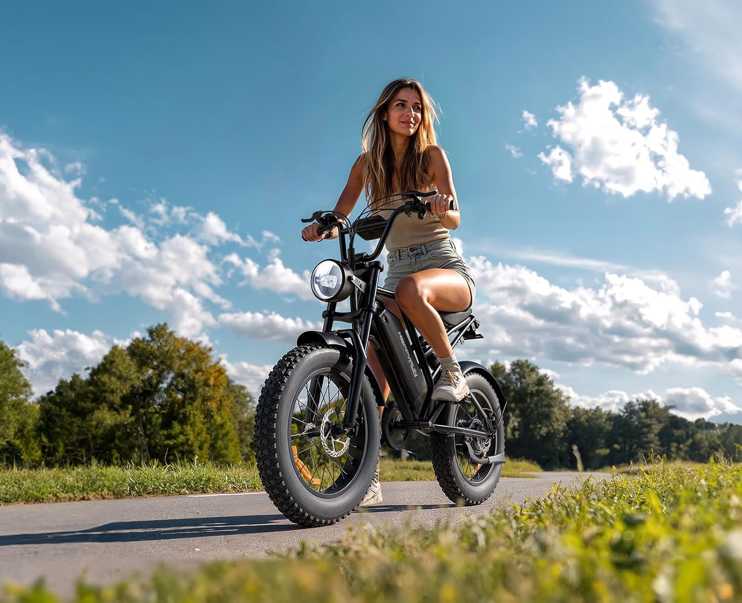 All-Terrain Fat Tire Electric Bike for Adults – Up to 68+ Mile Range, High-Performance Motor