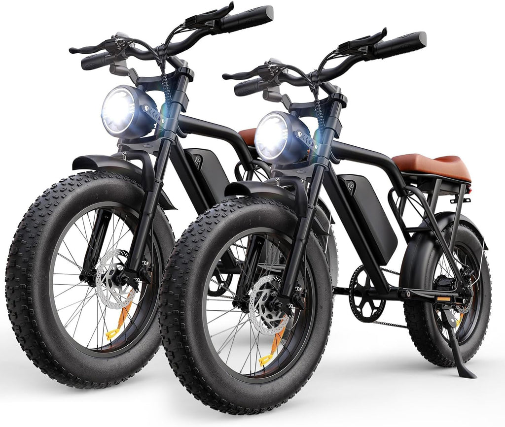 20" Fat Tire Electric Bike for Adults with Full Suspension – Up to 32 MPH, 75-Mile Range