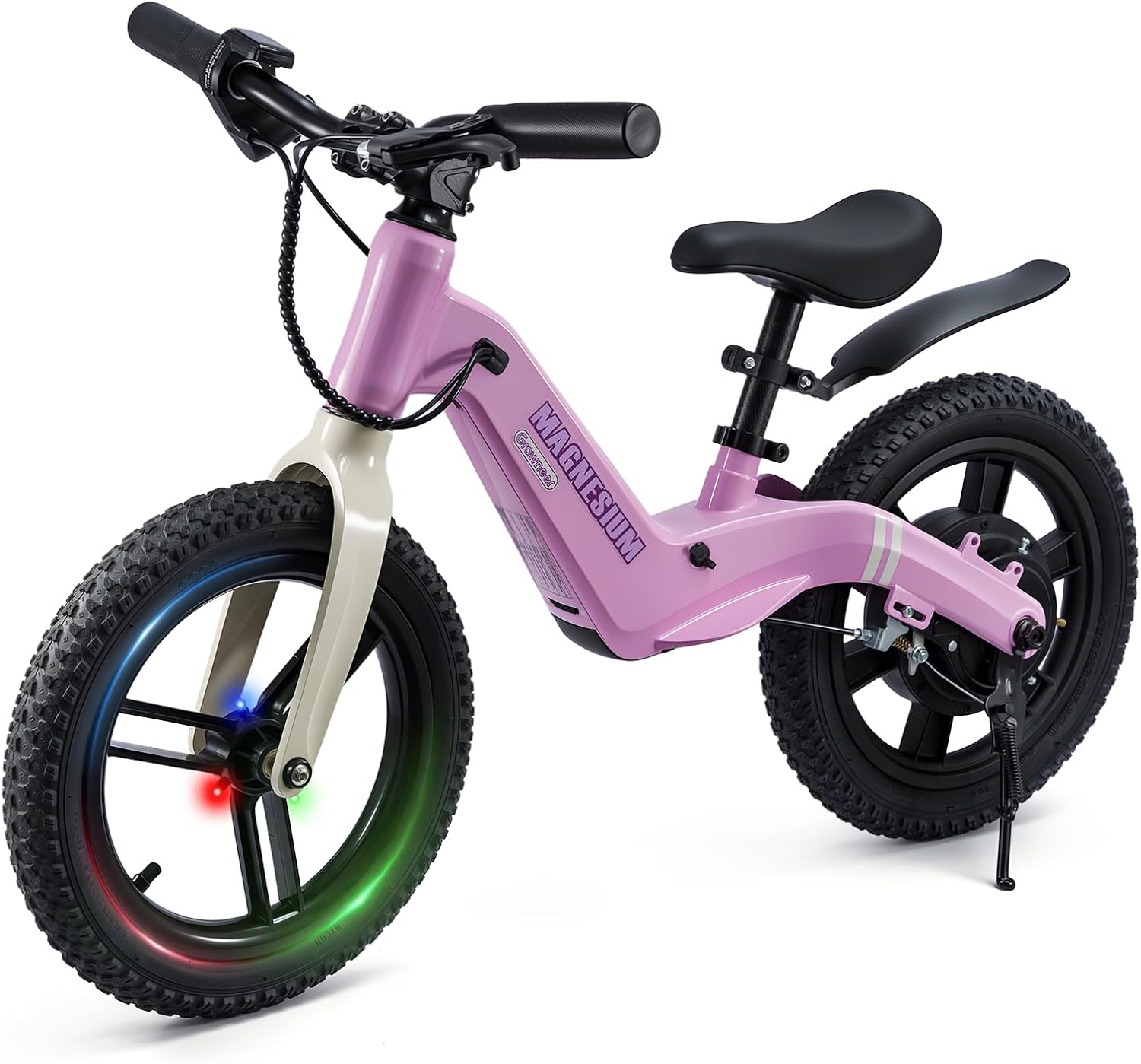 Electric Balance Bike for Kids Ages 3–6 – Lightweight Toddler E-Bike with 3 Speed Modes, Light-Up Front Tire & Adjustable Seat