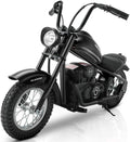 Electric Dirt Bike for Kids – 15 MPH Ride-On Motorcycle with LED Lights, Air-Filled Tires & Hand Brake