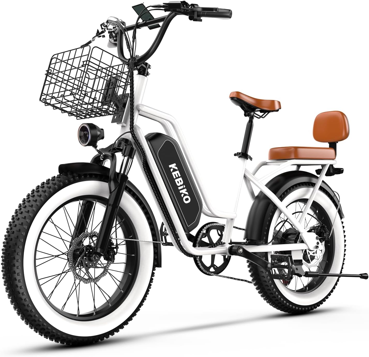 1500W Electric Bike for Adults, 20" x 4" Fat Tire eBike, Up to 80 Miles Range, Removable Battery, All-Terrain Electric Bicycle for Commuting, Beach & Snow, UL Certified