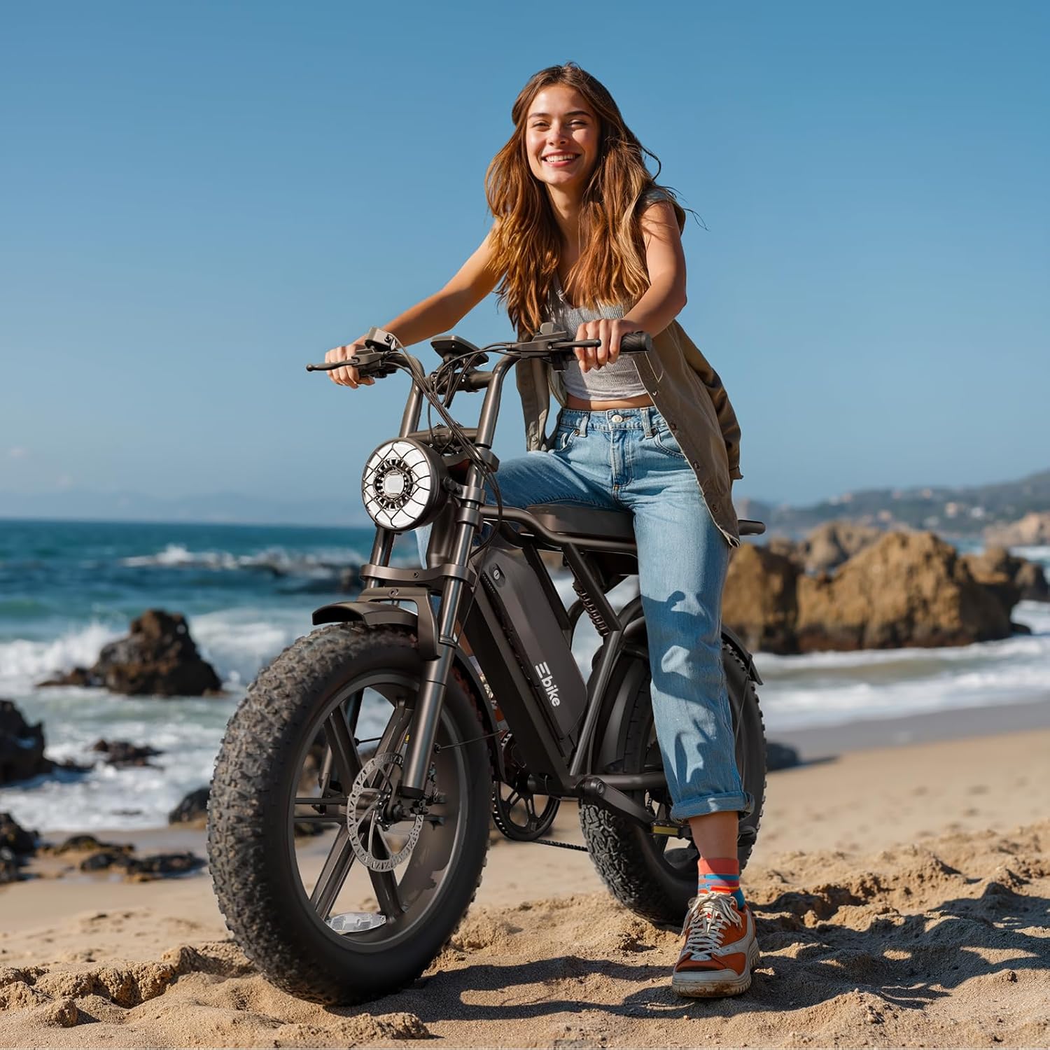 Electric Bike for Adults, 1500W Peak Motor 60 Miles Fat Tire Ebike