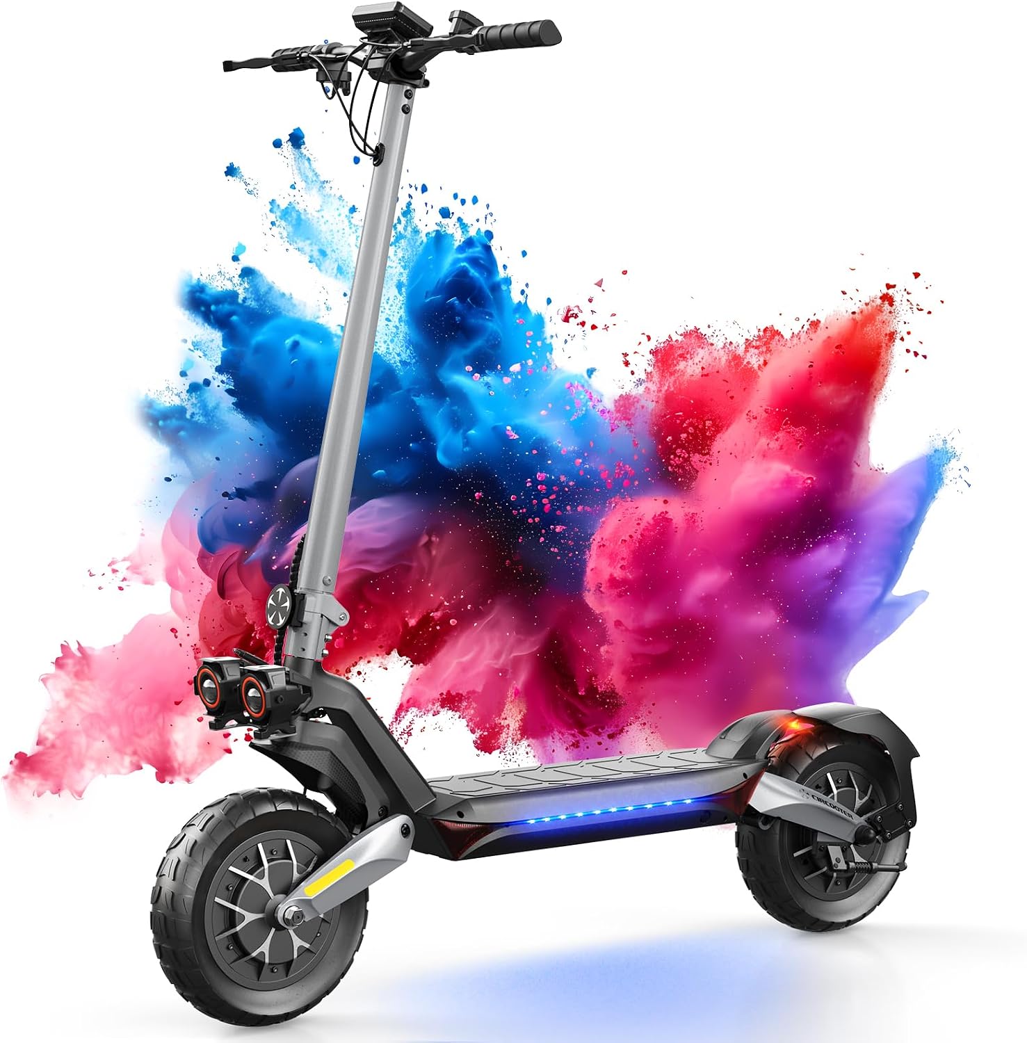 Landturbo Pro/Raptor Pro Electric Scooter for Adult, 800W/1500W Peak Motor, 38 Mph Top Speed, 47-56 Miles Max Range