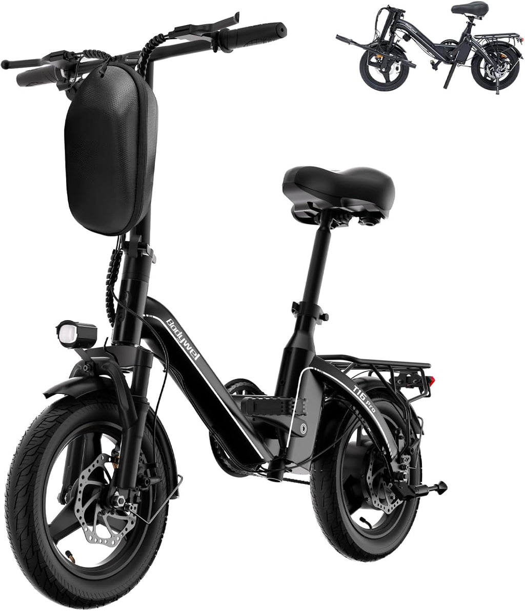 14" Foldable Electric Bike for Adults – Compact City Commuter E-Bike with Lightweight Portable Design