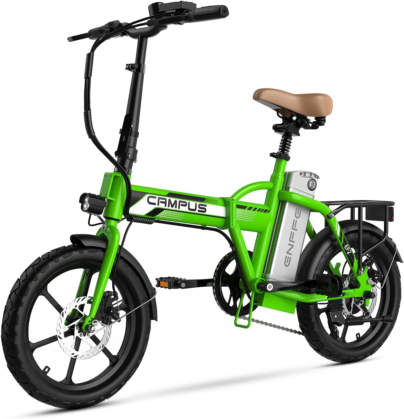 Lightweight Folding Electric Bike for Adults, Portable All-Terrain E-Bike with 7-Speed Drivetrain, UL Certified