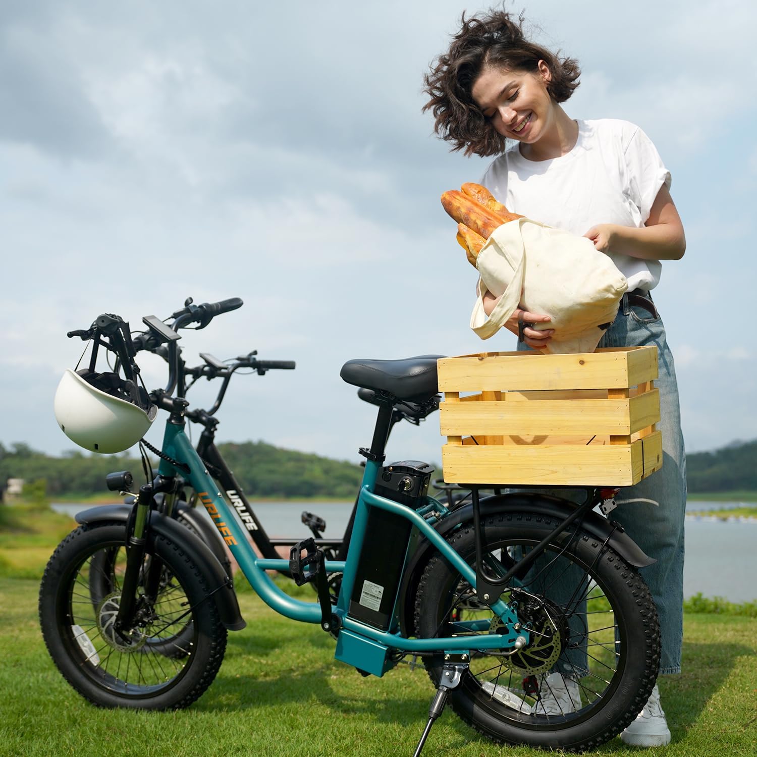 20" Fat Tire Electric Bike for Adults & Teens, Up to 80-Mile Range, 7-Speed E-Bike with Suspension & Adjustable Seat