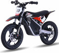 36V Electric Dirt Bike for Kids, 350W Brushless Motor, 3-Speed Control, Up to 18.6 MPH, 14-Inch Off-Road Tires, Black