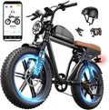 20" Fat Tire Electric Bike for Adults – All-Terrain E-Bike with Hydraulic Disc Brakes & Long-Range Capability