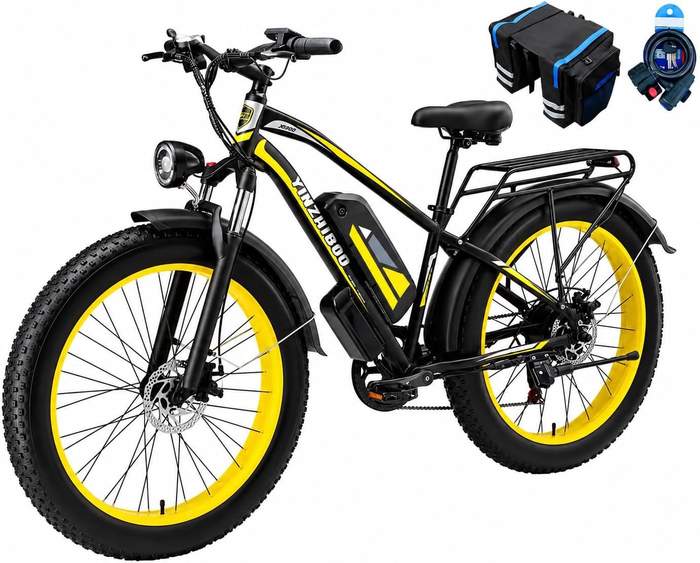 26" Fat Tire Electric Mountain Bike for Adults – Up to 32 MPH, Removable Power System, UL 2849 Certified