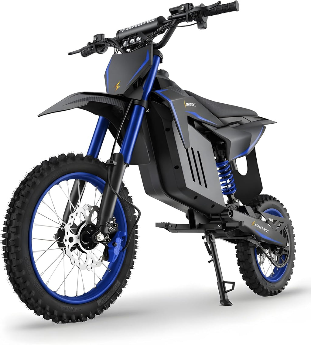 3200W Electric Dirt Bike for Adults & Teens – 37 MPH Off-Road E-Bike with Fat Tires, Dual Suspension & Hydraulic Brakes