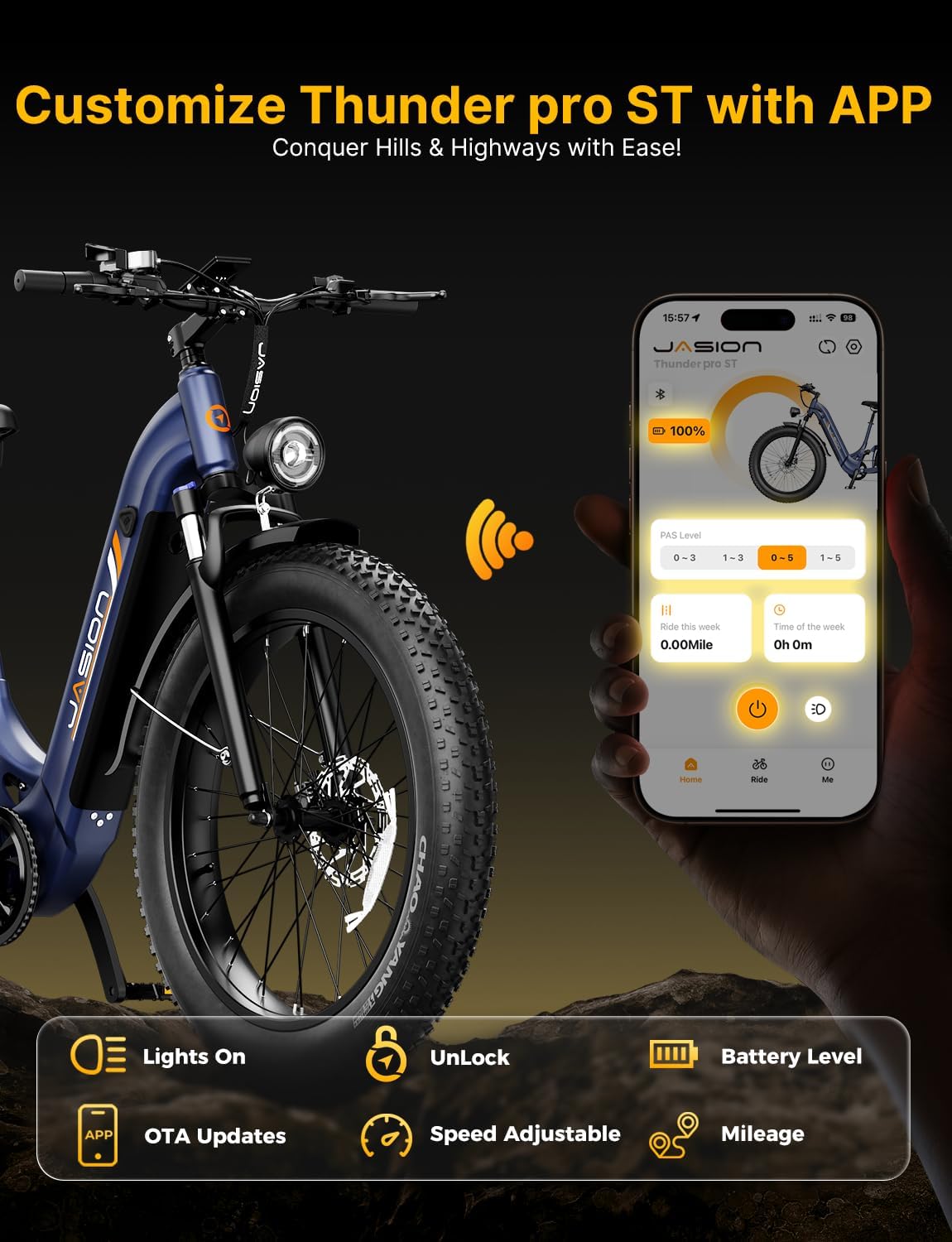 Electric Fat Tire Bike for Adults, 26-Inch All-Terrain E-Bike, Long-Range Commuter & Adventure Bicycle, Heavy-Duty Frame, UL Certified