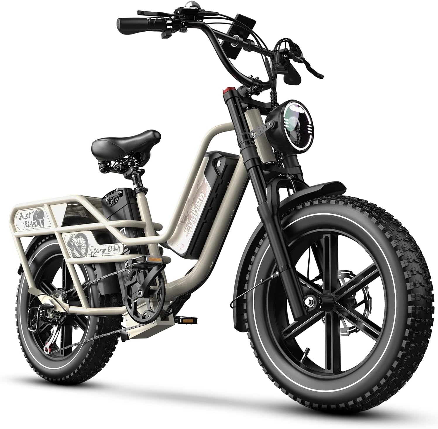 1500W Electric Bike for Adults, 20" x 4" Fat Tire eBike, Up to 80 Miles Range, Removable Battery, All-Terrain Electric Bicycle for Commuting, Beach & Snow, UL Certified