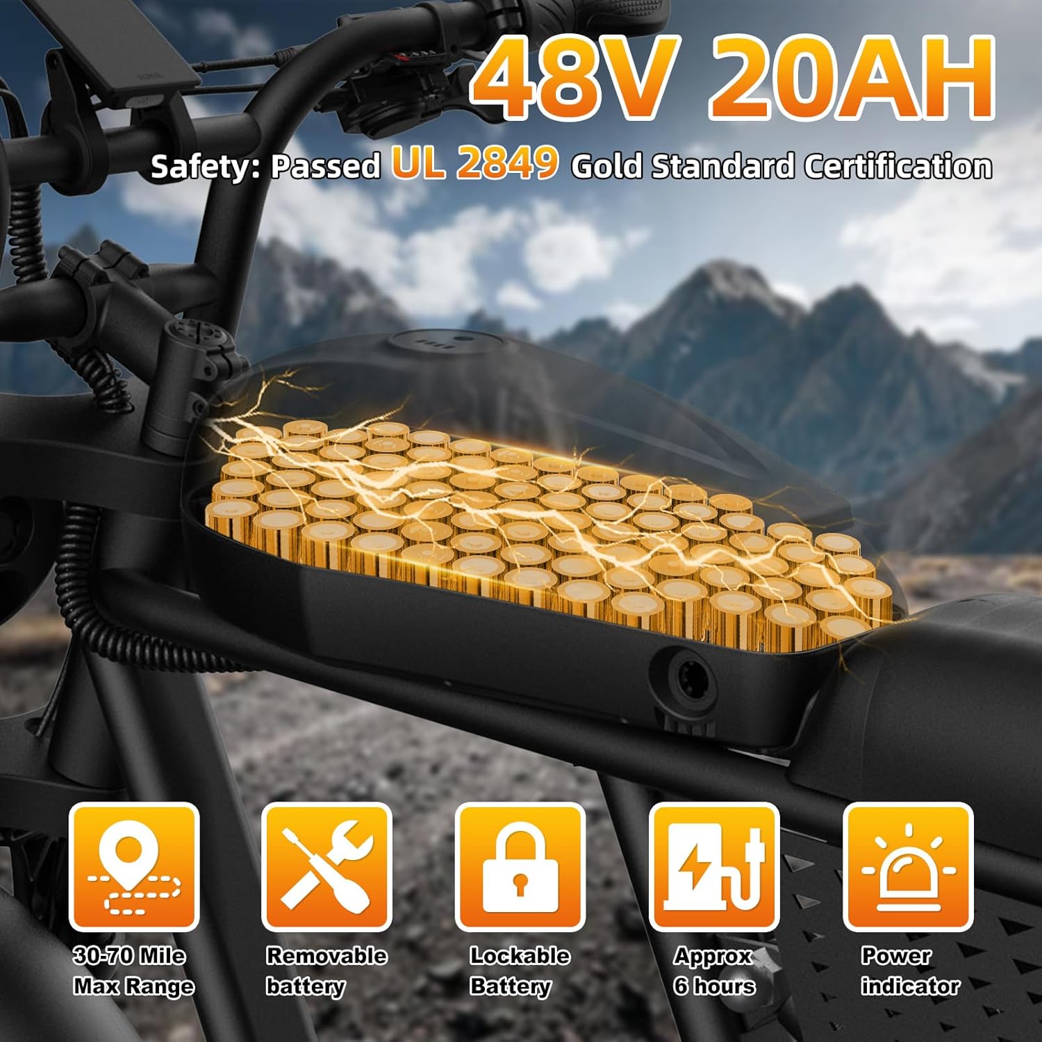 20-Inch Fat Tire Electric Bike for Adults – High-Performance All-Terrain E-Bike with Long-Range Capability