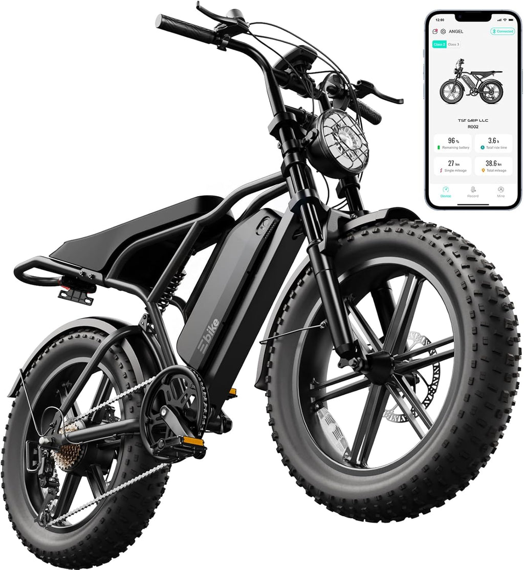 20" Fat Tire Electric Bike for Adults – All-Terrain Off-Road E-Bike with Powerful Motor and Long-Range Performance