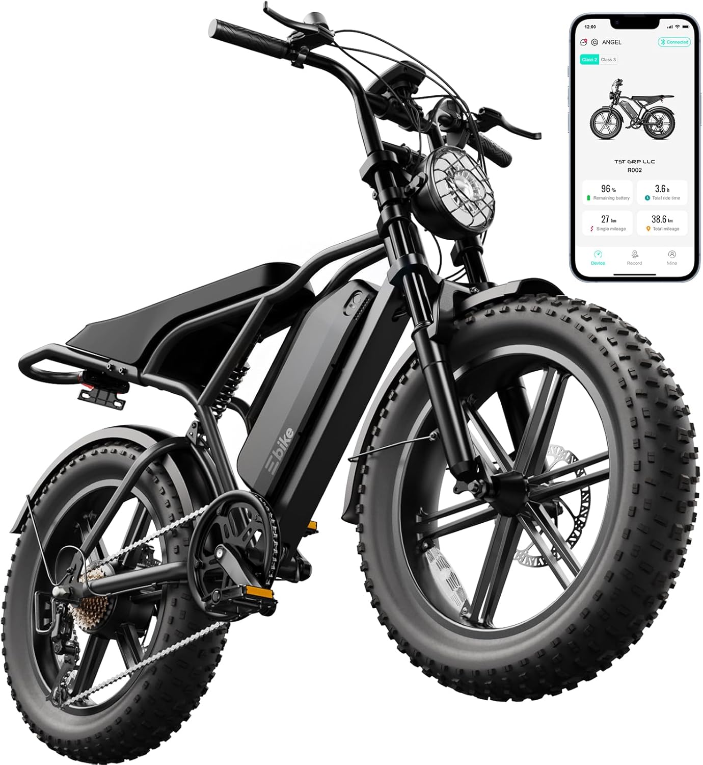 20" Fat Tire Electric Bike for Adults – All-Terrain Off-Road E-Bike with Powerful Motor and Long-Range Performance