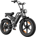 Electric Mountain Bike for Adults, 20-Inch Fat Tire All-Terrain E-Bike, Long-Range Commuter & Off-Road Electric Bicycle
