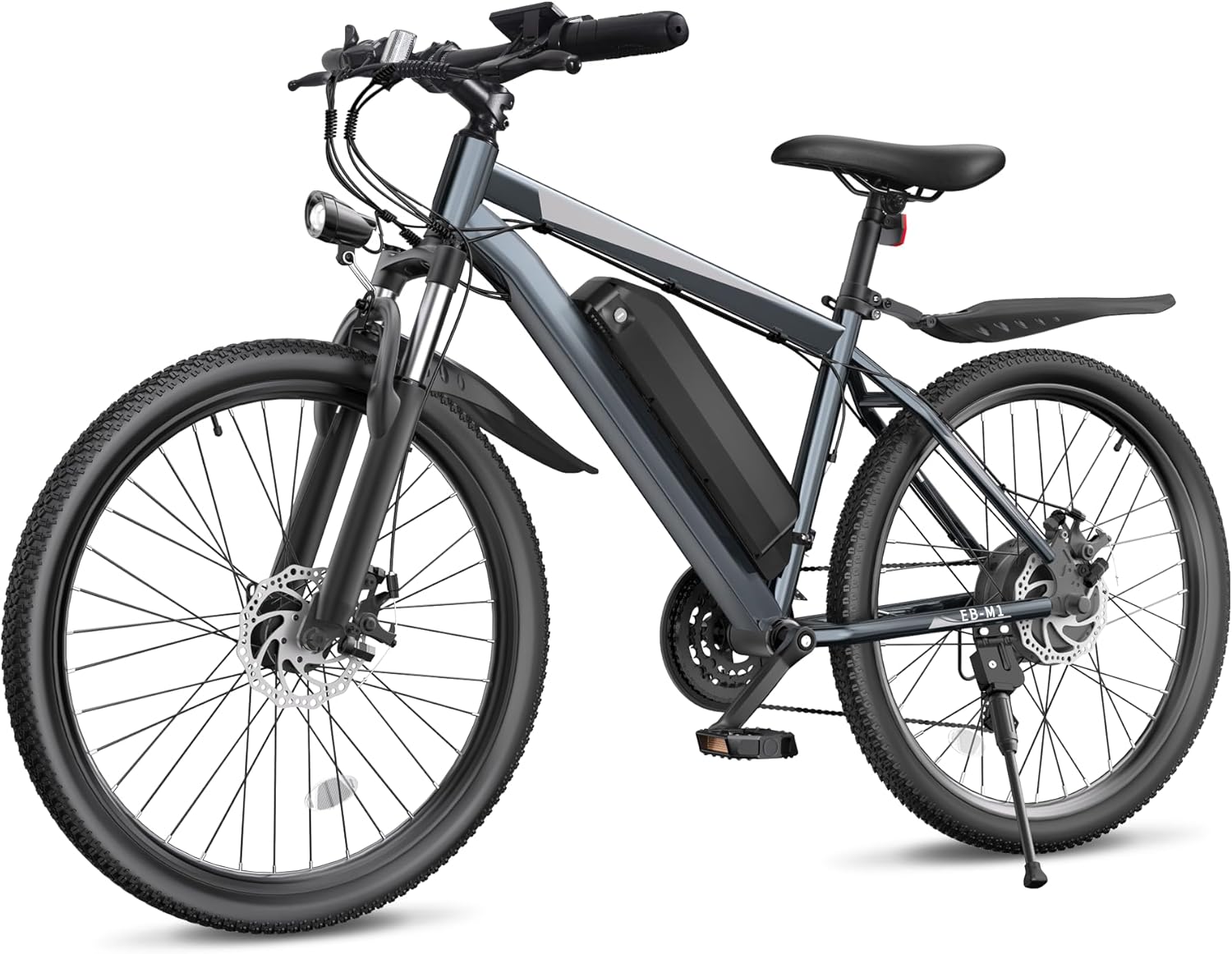 Electric Mountain Bike for Adults – 26" Ebike, 1000W Peak Motor, 20 MPH, 50-Mile Range, 7-Speed with Front Suspension and LCD Display