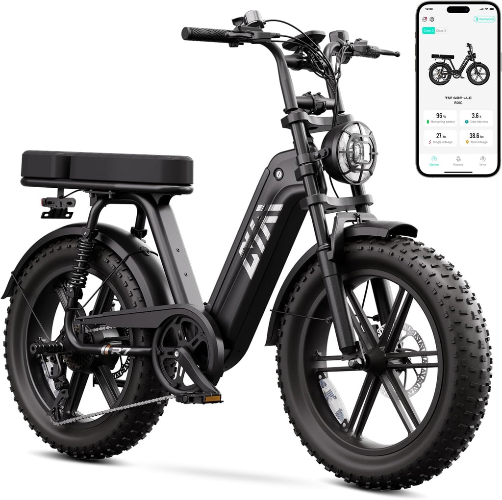 Electric Bike for Adults, 1500W Peak Motor 60 Miles Fat Tire Ebike