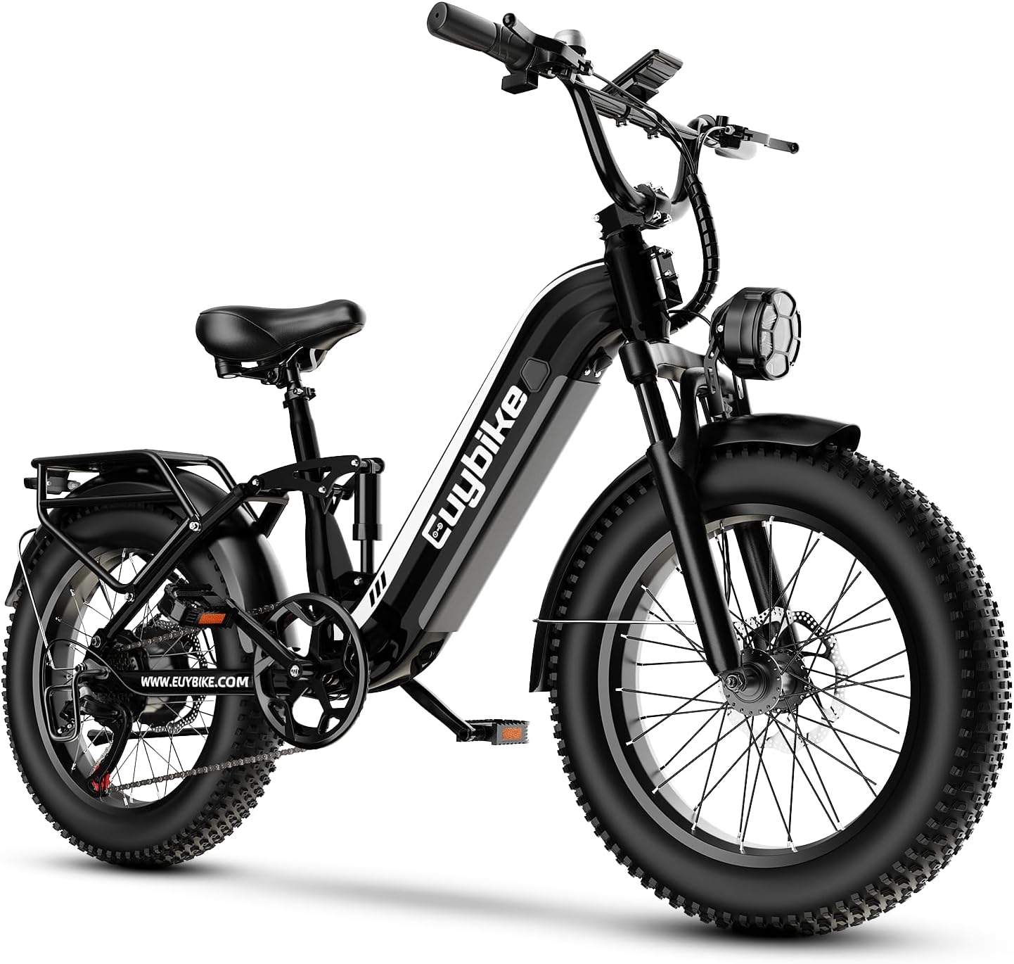 1500W Electric Bike for Adults, 20" x 4" Fat Tire eBike, Up to 80 Miles Range, Removable Battery, All-Terrain Electric Bicycle for Commuting, Beach & Snow, UL Certified
