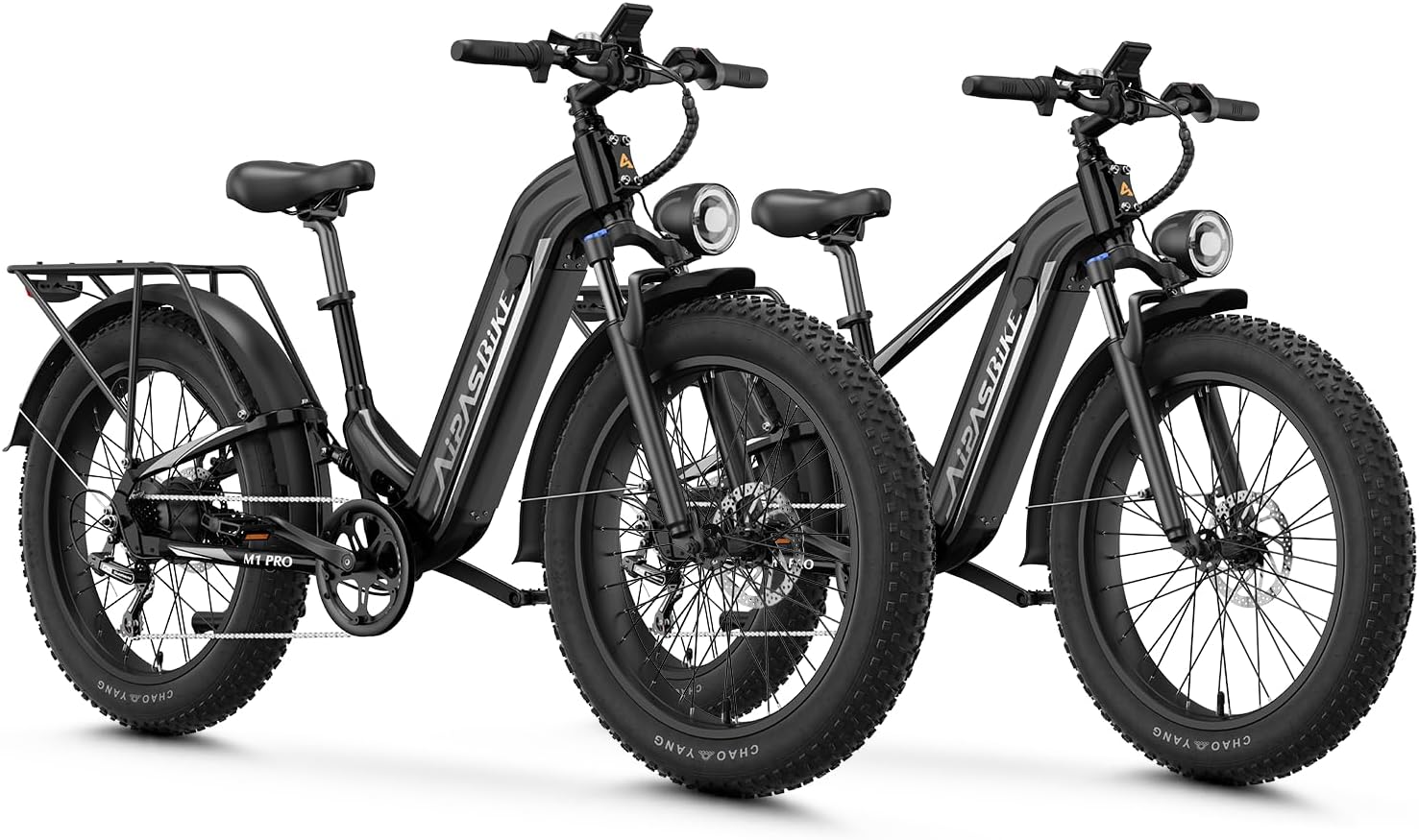 26" Fat Tire Electric Mountain Bike for Adults, 1800W Peak Motor, Up to 85-Mile Range, Hydraulic Disc Brakes & Air Suspension