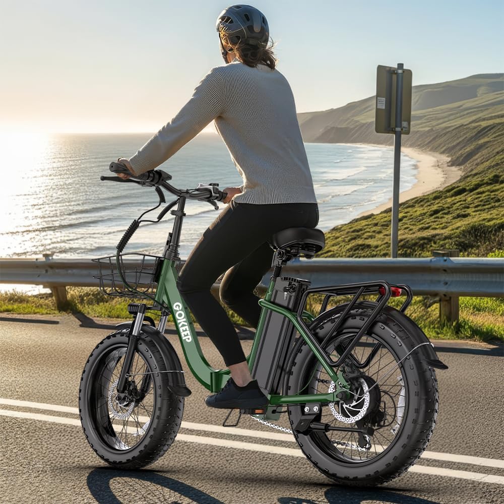 1800W Foldable Electric Bike for Adults, 86 Miles PAS Range, 52V 18.2Ah