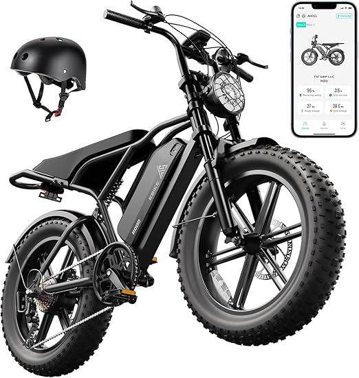 1500W Peak Fat Tire Electric Bike for Adults – 20-Inch All-Terrain E-Bike with Long Range, Off-Road Ready & UL 2849 Tested