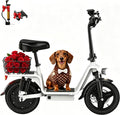Foldable Electric Scooter with Seat for Adults, 1800W Peak Motor, Up to 42 Miles Range, 20 MPH Top Speed, Rear Basket & 330 lb Capacity