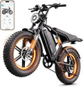 20" Fat Tire Electric Bike for Adults – Dual Suspension E-Bike with Smart Display & App Connectivity