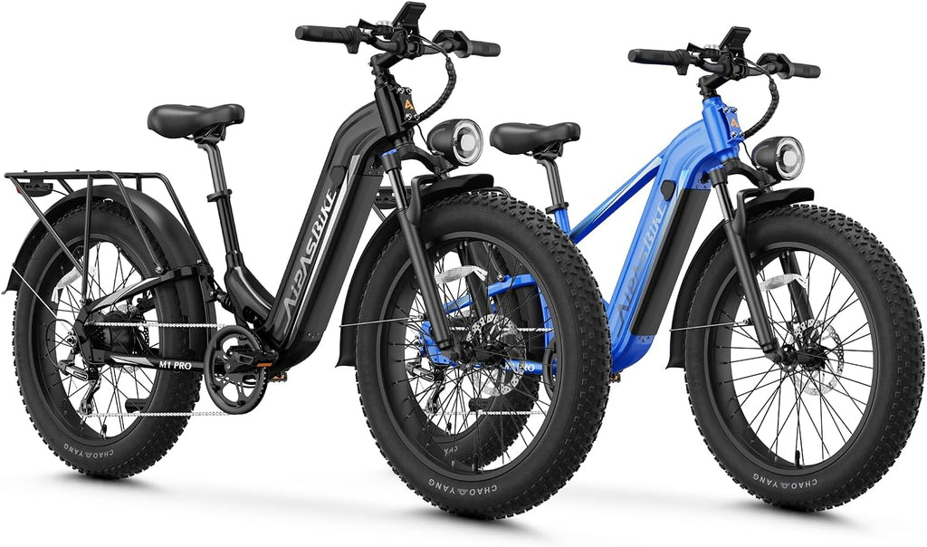 26" Fat Tire Electric Mountain Bike for Adults, 1800W Peak Motor, Up to 85-Mile Range, Hydraulic Disc Brakes & Air Suspension