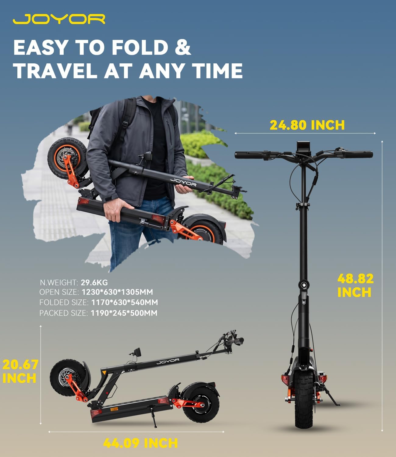 Electric Scooter for Adults,3000W Dual Motor,Up to 47 Miles Range,37 MPH Max Speed
