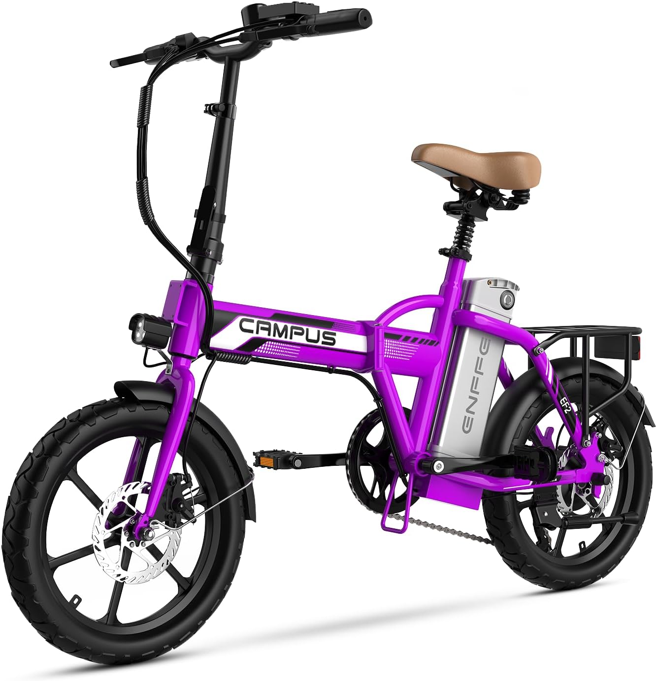 Lightweight Folding Electric Bike for Adults, All-Terrain Commuter E-Bike, 7-Speed Drivetrain, UL Certified