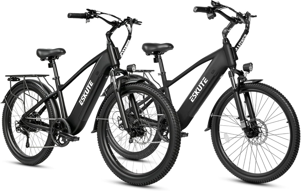 Adult Electric Bike with Removable Power System – 26" Tire E-Bike with Adjustable Stem & 7-Speed Drivetrain