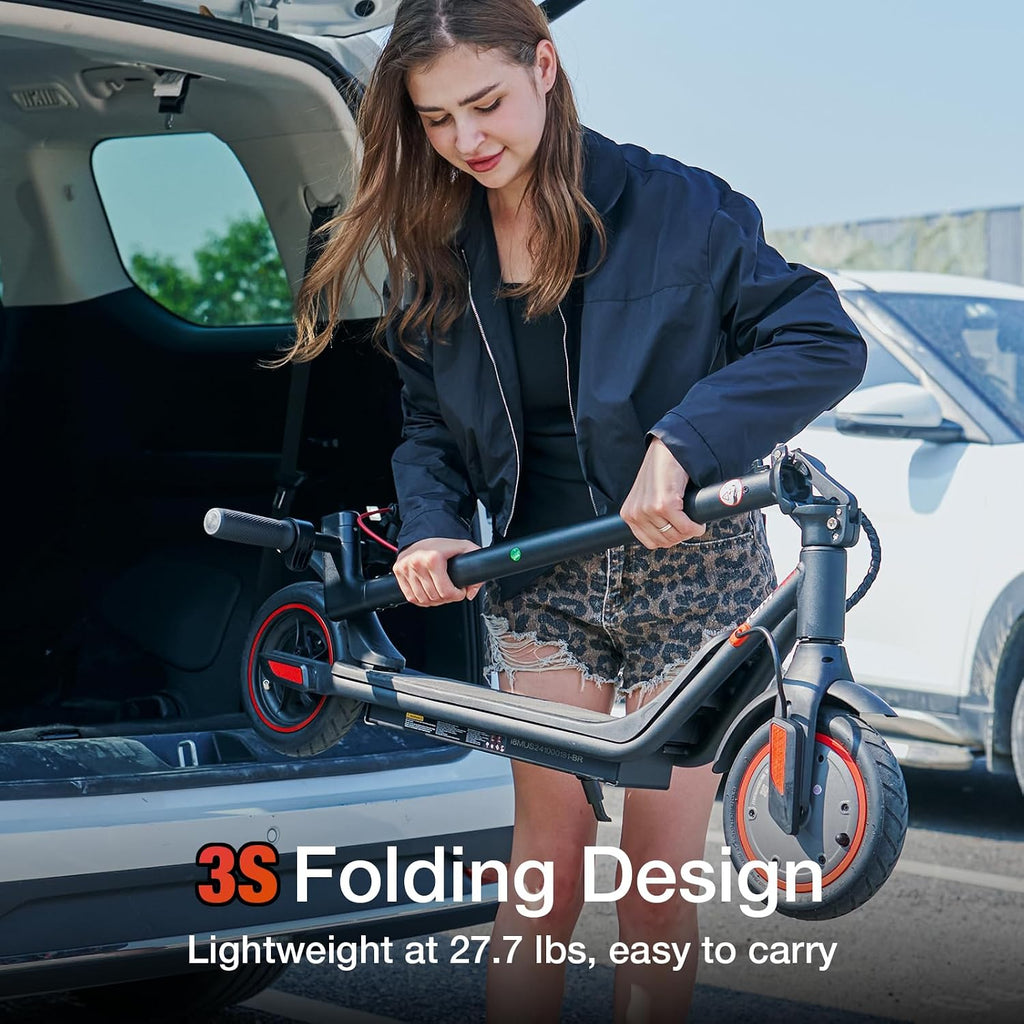 Electric Scooter Adults & Big Kids, Cruise Control, Dual Braking System, Smart App, Foldable