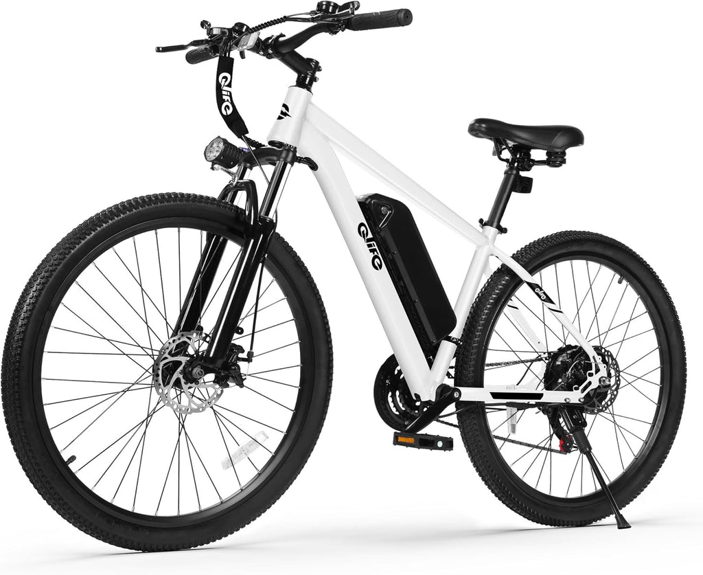 26" Electric Mountain Bike for Adults, 1000W Peak Motor, 21-Speed Lightweight E-Bike, Up to 40-Mile Range