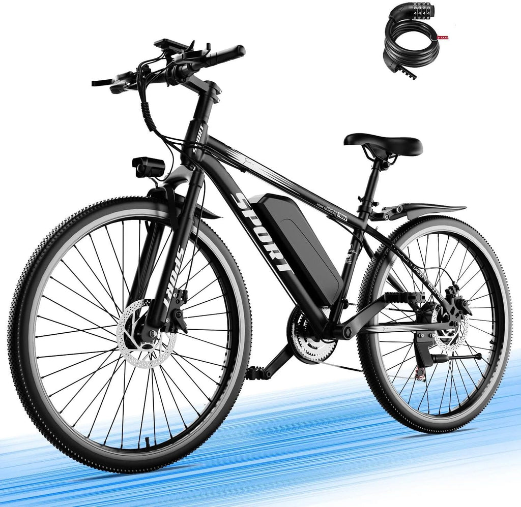 1500W Electric Mountain Bike for Adults – 25 MPH, 65-Mile Range, 26" Commuter E bike