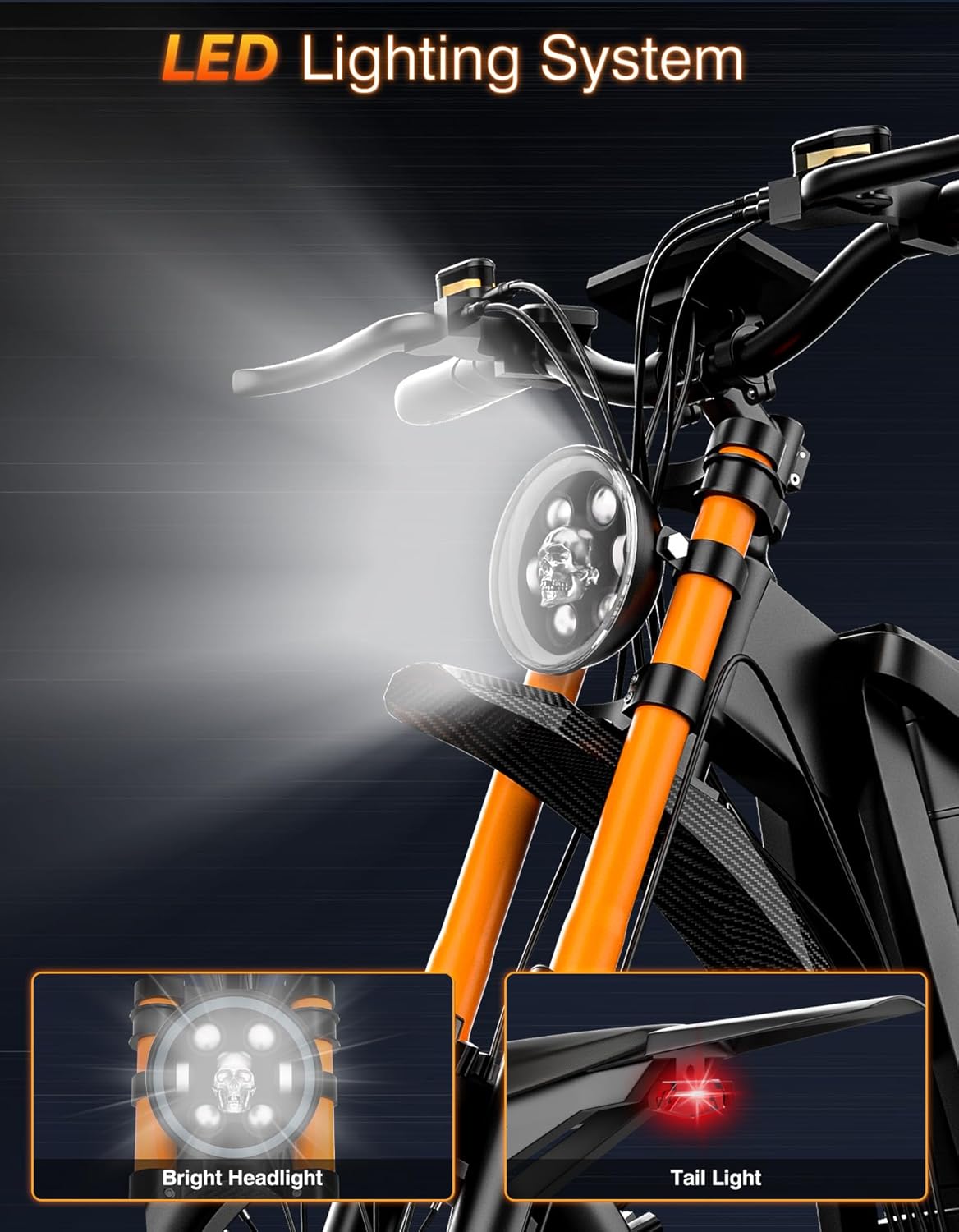 Electric Dirt Bike for Adults & Teens, 5500W Peak Motor, Up to 40 MPH, 100-Mile Range, Full Suspension, Hydraulic Brakes