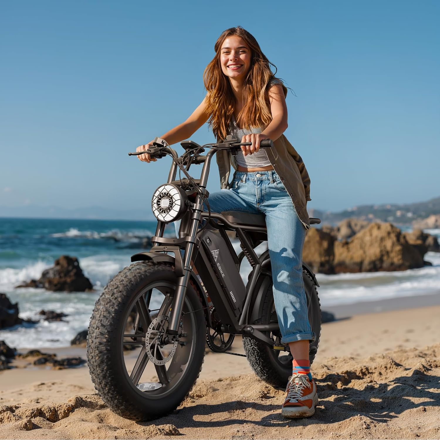 20" Fat Tire Electric Bike for Adults – All-Terrain Off-Road E-Bike with Powerful Motor and Long-Range Performance
