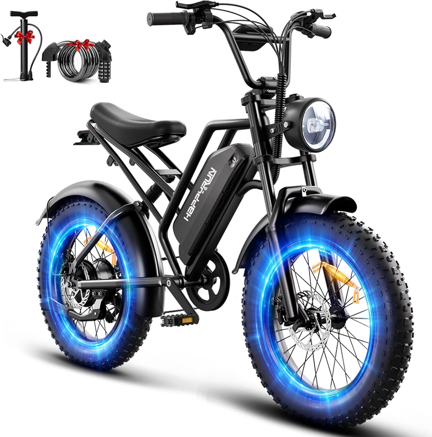 All-Terrain Fat Tire Electric Bike for Adults – Up to 68+ Mile Range, High-Performance Motor