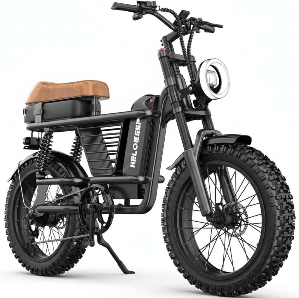 20-Inch Fat Tire Electric Bike for Adults, All-Terrain E-Bike with Advanced Suspension, Removable Power System, UL Certifiedv