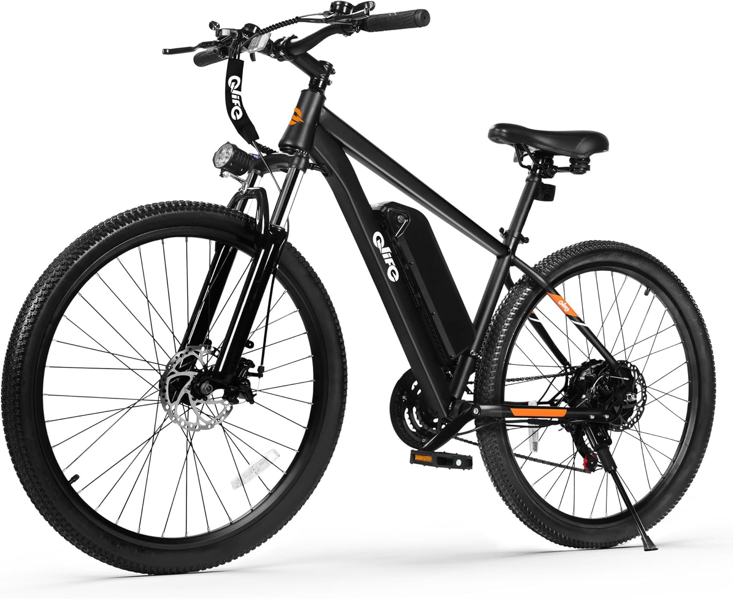 Electric Mountain Bike for Adults & Teens, 1200W Peak Motor, 21-Speed Drivetrain, Up to 55-Mile Range, 27.5" All-Terrain E-Bike