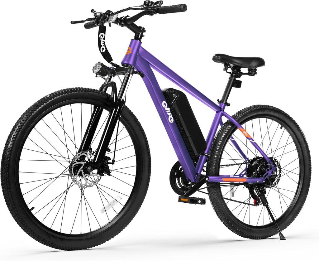 26" Electric Mountain Bike for Adults, 1000W Peak Motor, 21-Speed Lightweight E-Bike, Up to 40-Mile Range