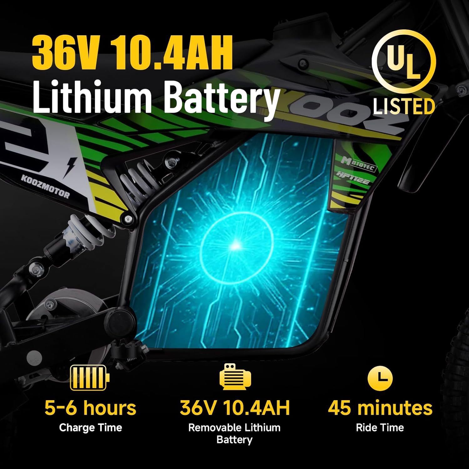 1000W Electric Dirt Bike for Kids & Teens, Up to 20.6 MPH, 19 Miles Range, 3-Speed Modes, Dual Suspension, Disc Brakes, 16" Off-Road Tires
